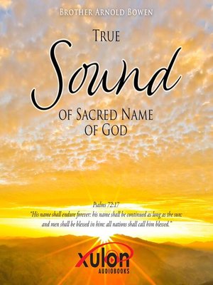cover image of True Sound of Sacred Name of God